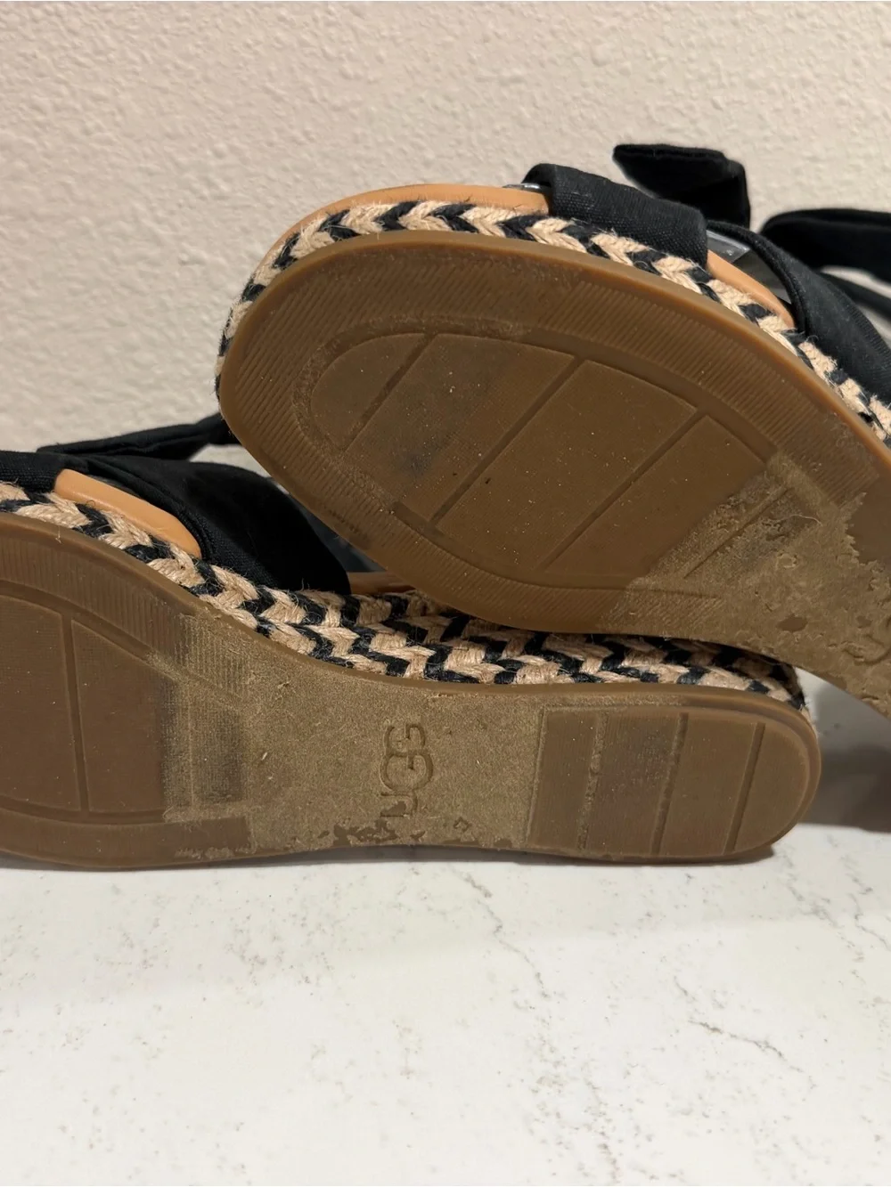 UGG black fabric